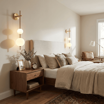 Vertical Globe Wall Lamp, Energy Saving