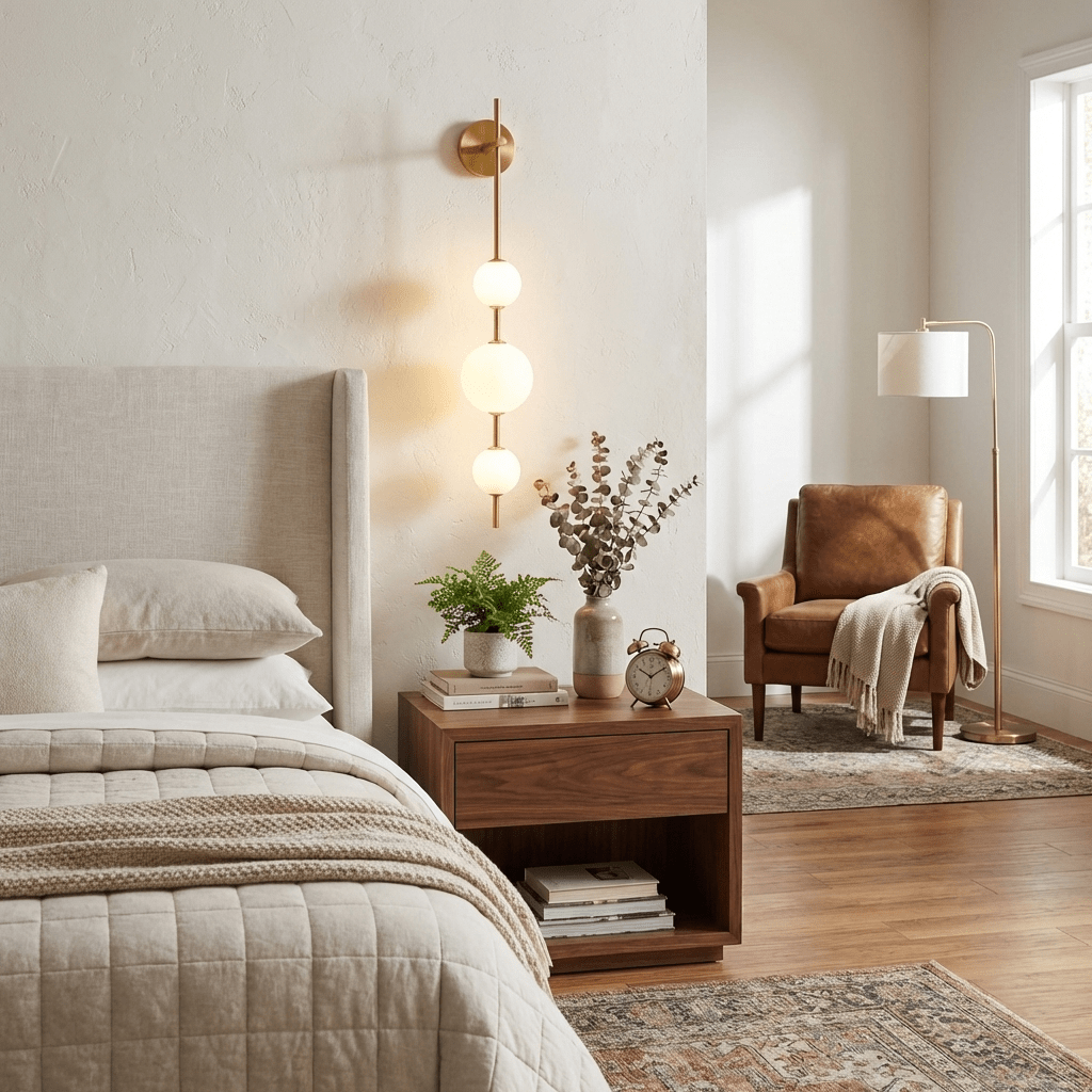 Vertical Globe Wall Lamp, Energy Saving