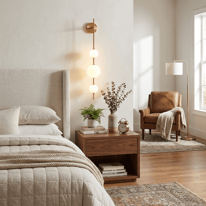 Vertical Globe Wall Lamp, Energy Saving