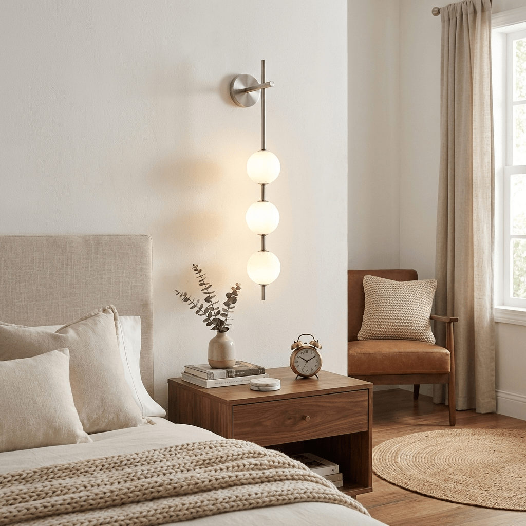 Vertical Globe Wall Lamp, Energy Saving
