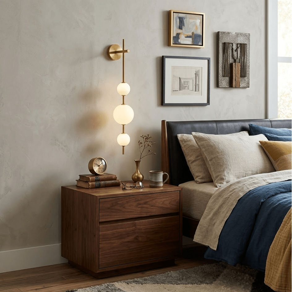 Vertical Globe Wall Lamp, Energy Saving