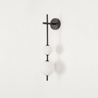 Vertical Globe Wall Lamp, Energy Saving — side view