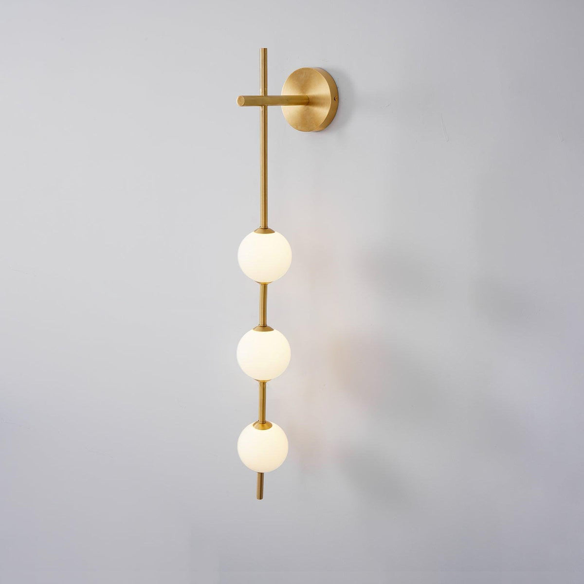 Vertical Globe Wall Lamp, Energy Saving — alternate angle