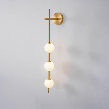 Vertical Globe Wall Lamp, Energy Saving — alternate angle