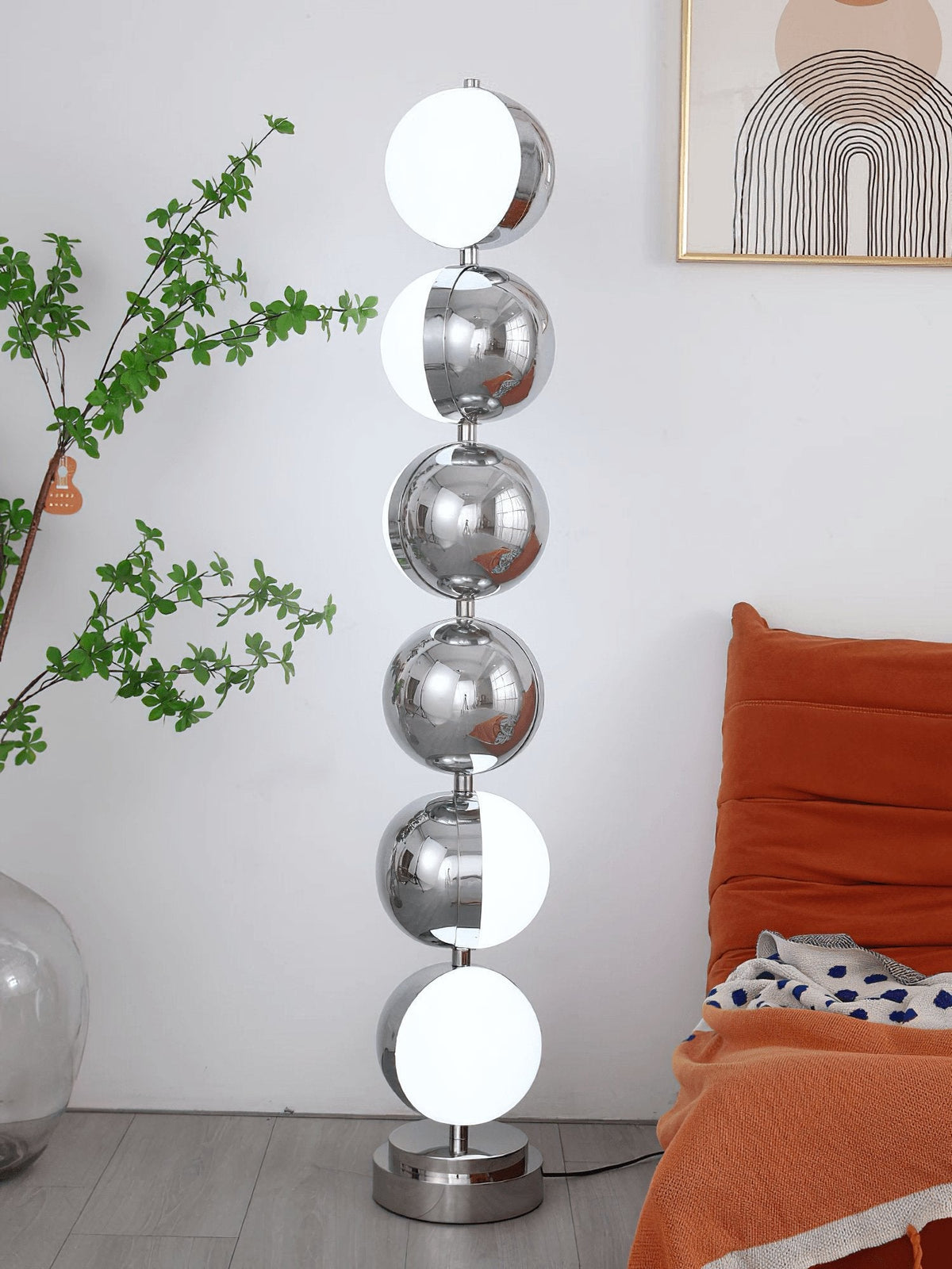Vloer Floor Lamp - Adjustable Height, Energy-Efficient LED Lighting — front view