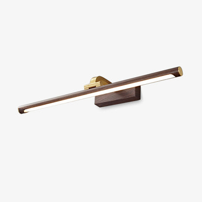 Walnut Linear LED Wall Light, Dimmable