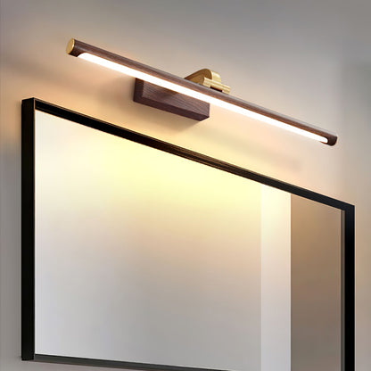 Walnut Linear LED Wall Light, Dimmable