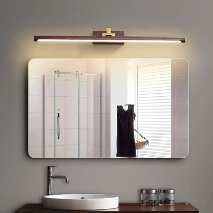Walnut Linear LED Wall Light, Dimmable