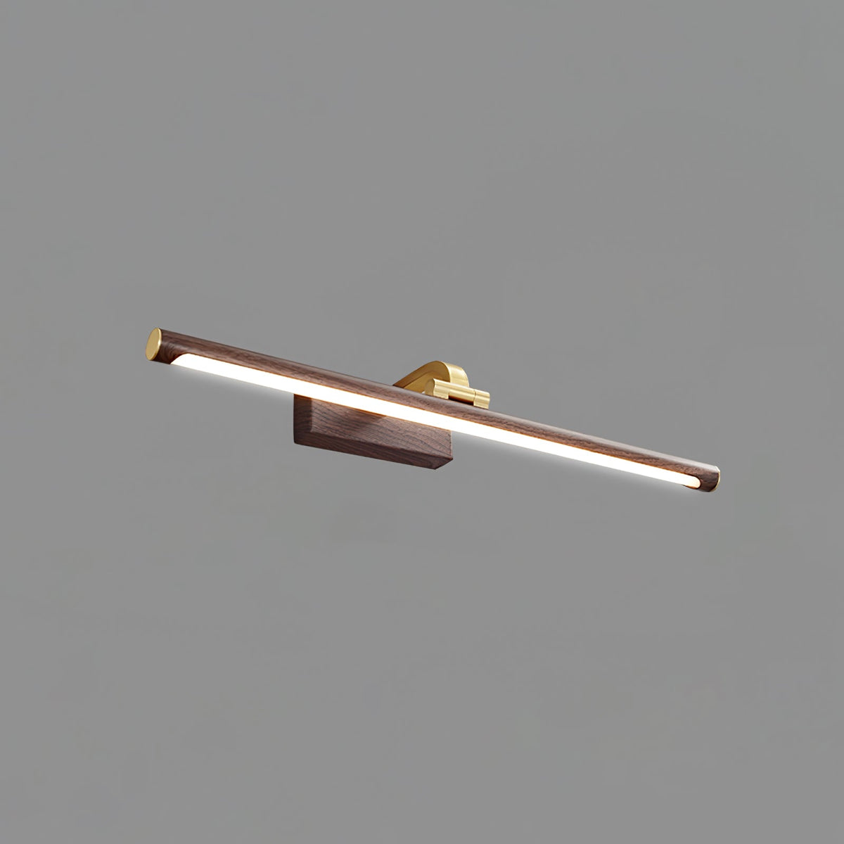 Walnut Linear LED Wall Light, Dimmable