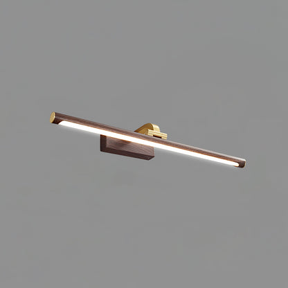 Walnut Linear LED Wall Light, Dimmable