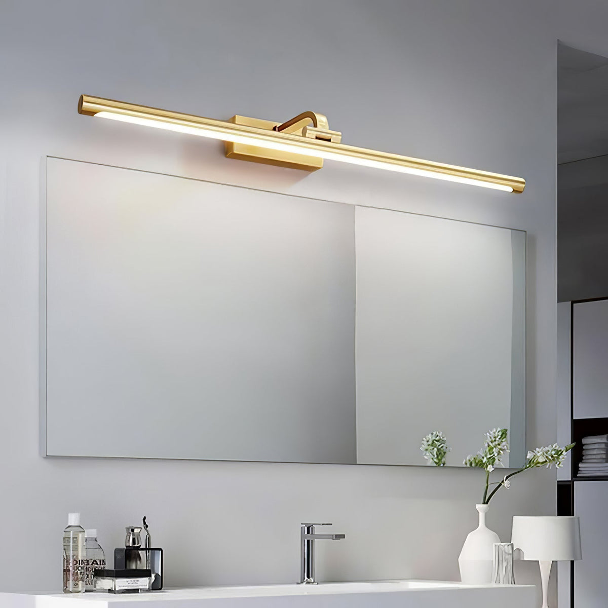 Walnut Linear LED Wall Light, Dimmable