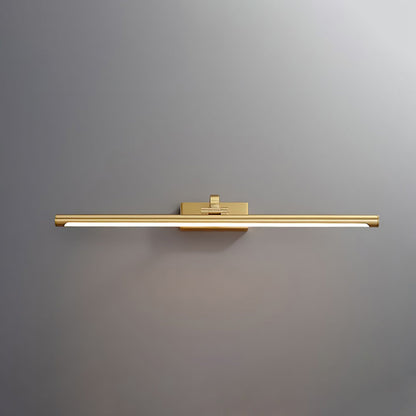 Walnut Linear LED Wall Light, Dimmable — front view