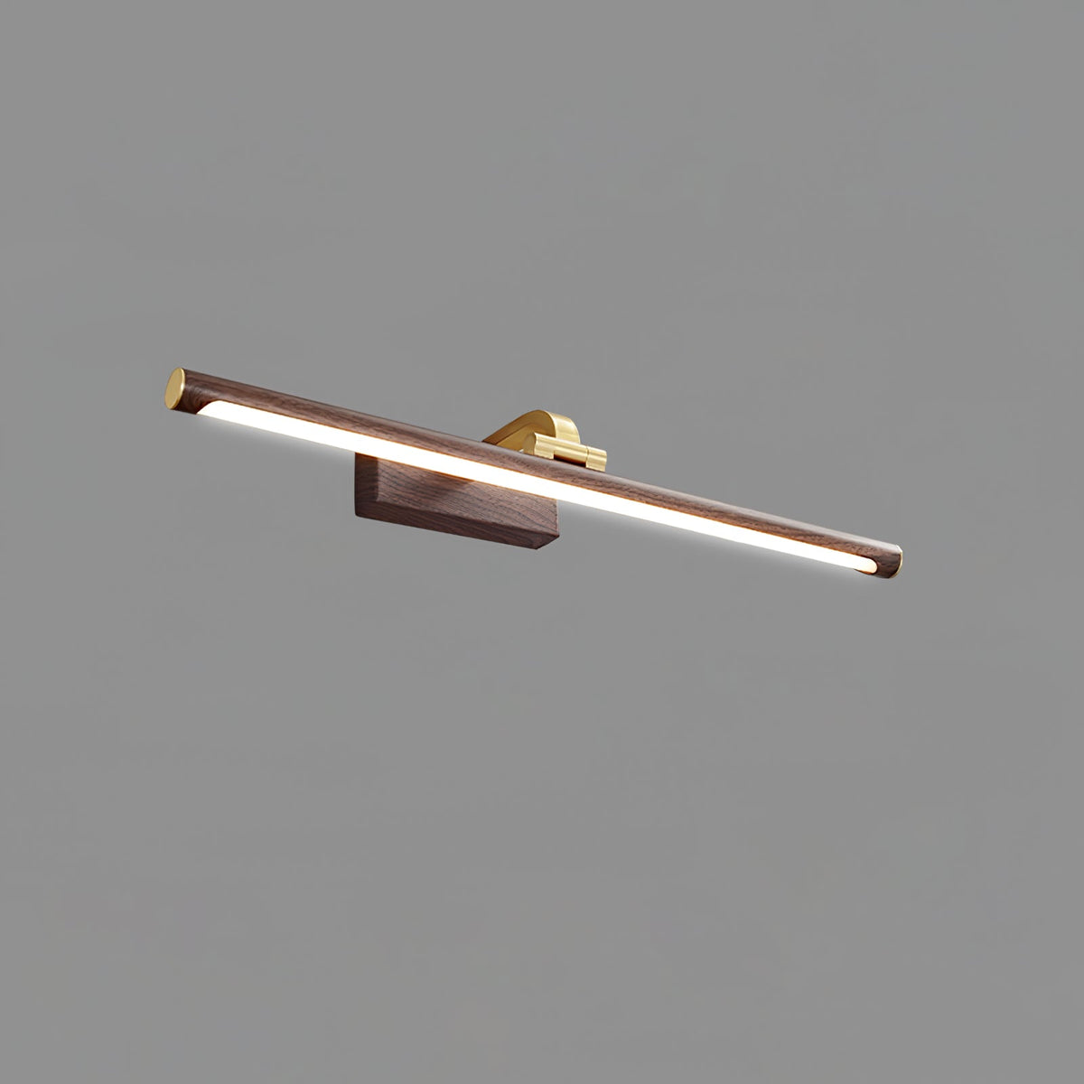 Walnut Linear LED Wall Light, Dimmable