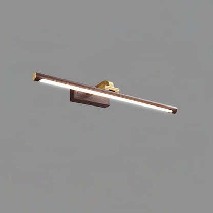 Walnut Linear LED Wall Light, Dimmable