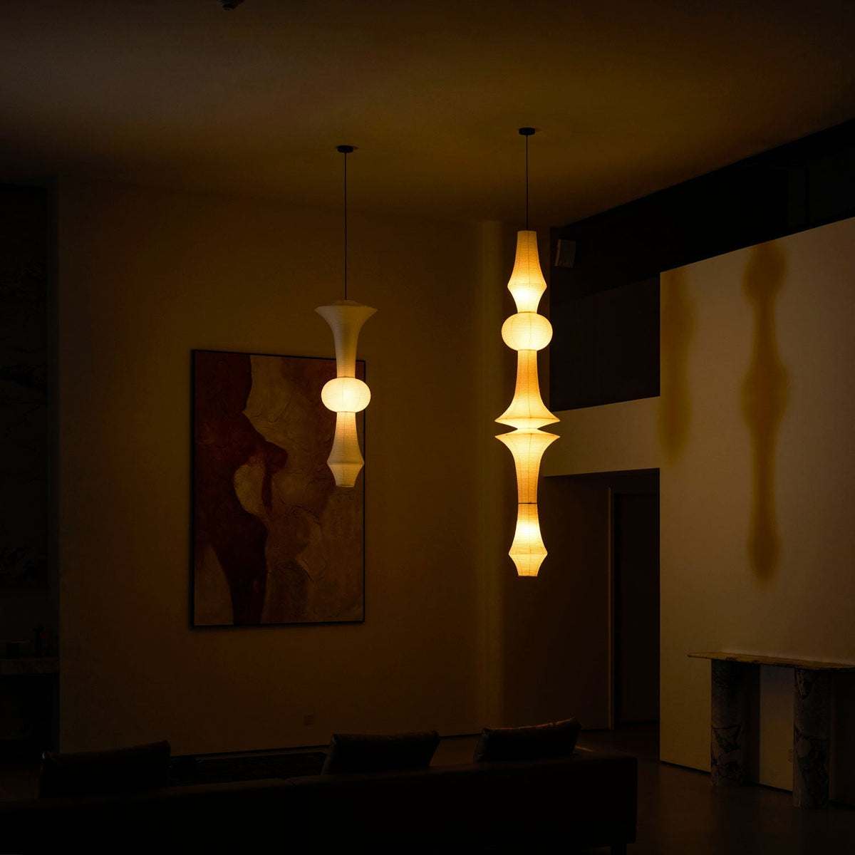 Washi Paper E Pendant Light Position 91