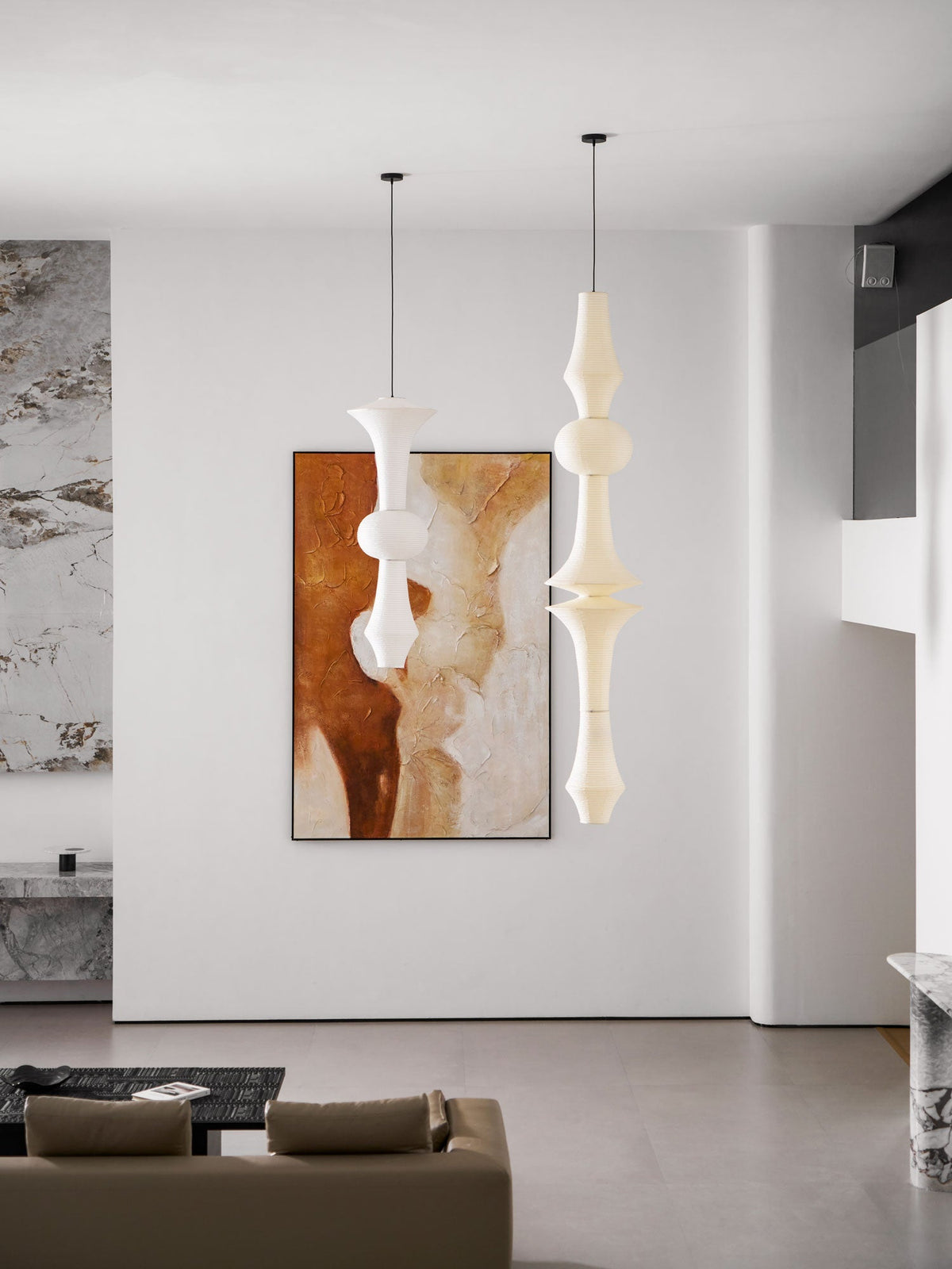 Washi Paper E Pendant Light Position 80