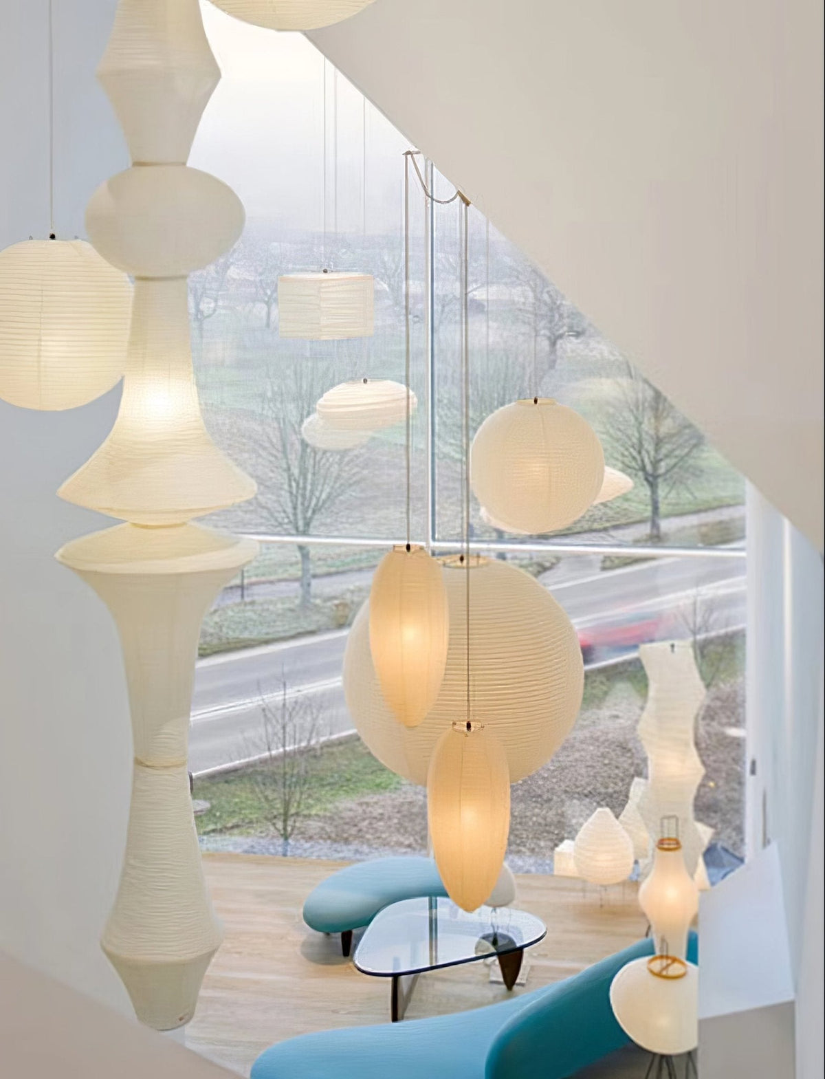 Washi Paper E Pendant Light Position 41