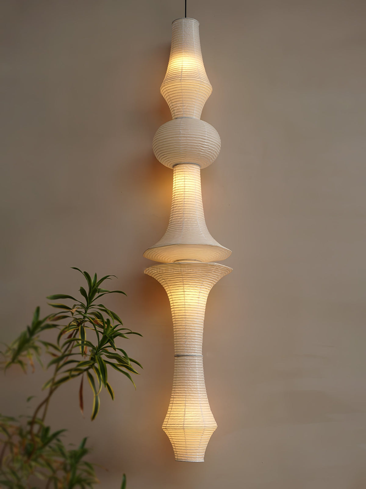 Washi Paper E Pendant Light Position 63