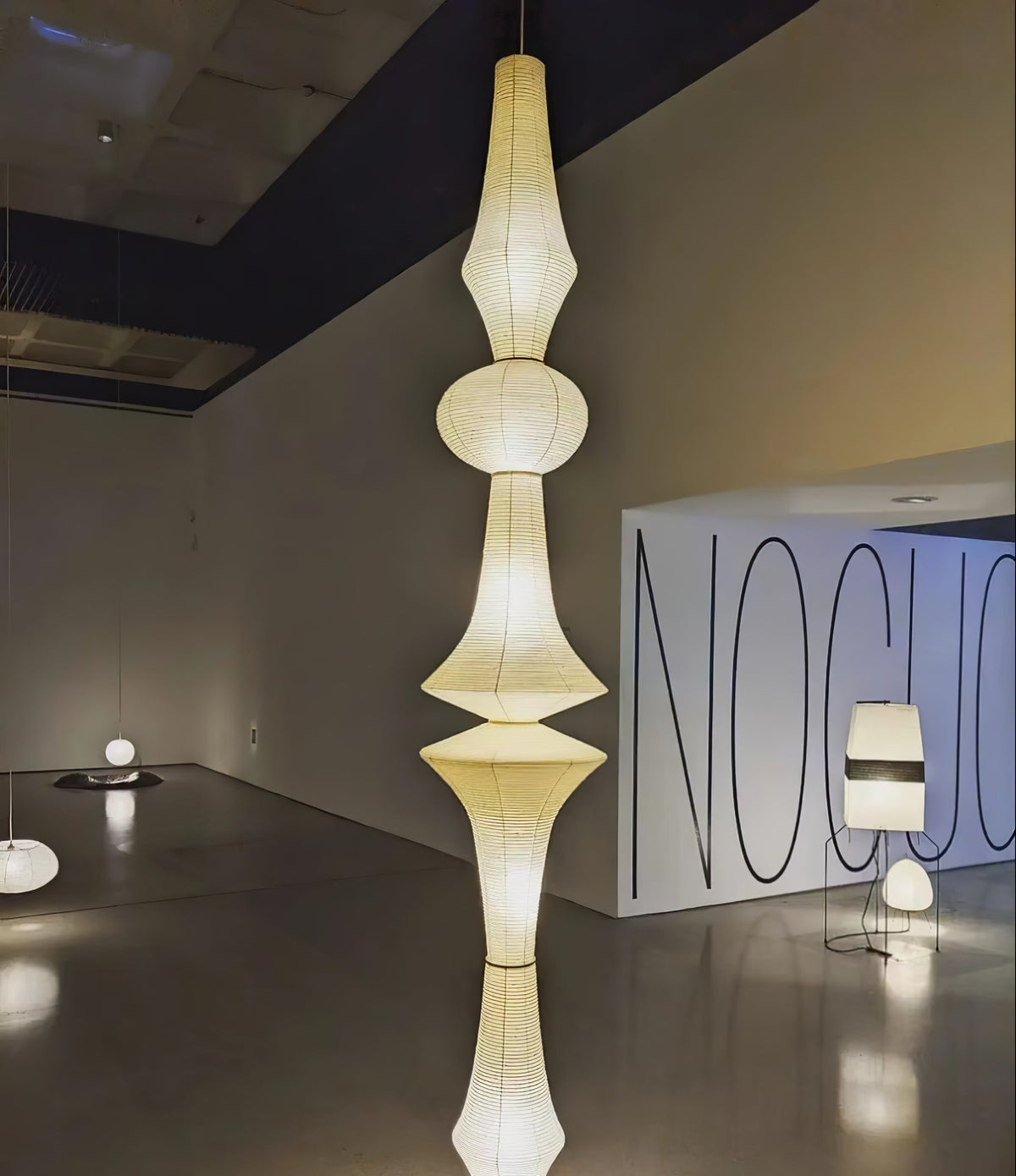 Washi Paper E Pendant Light Position 64