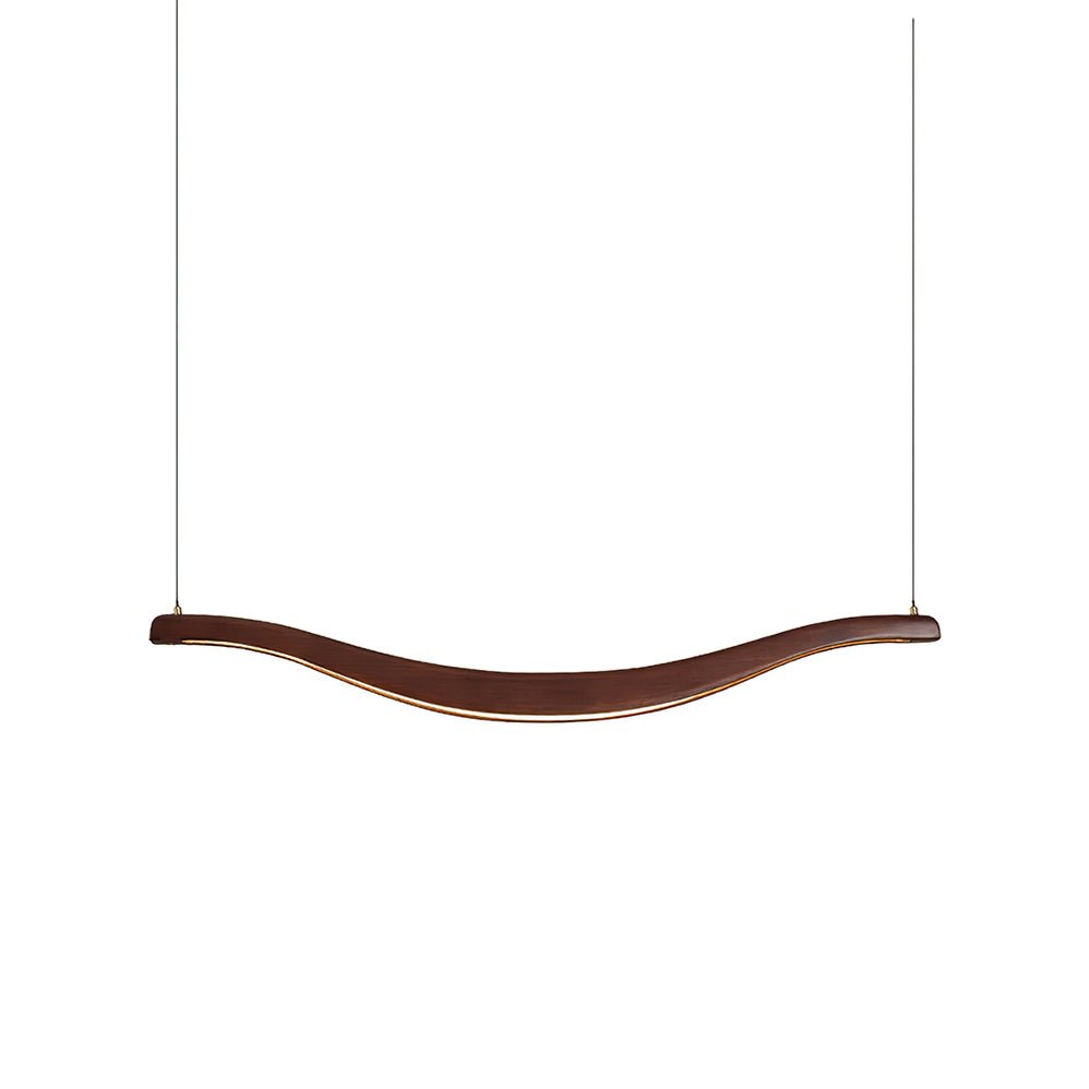 Wave-Shaped LED Chandelier with Dimmable Light