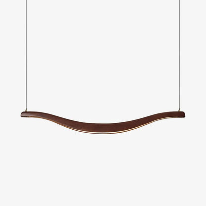 Wave-Shaped LED Chandelier with Dimmable Light — detail view