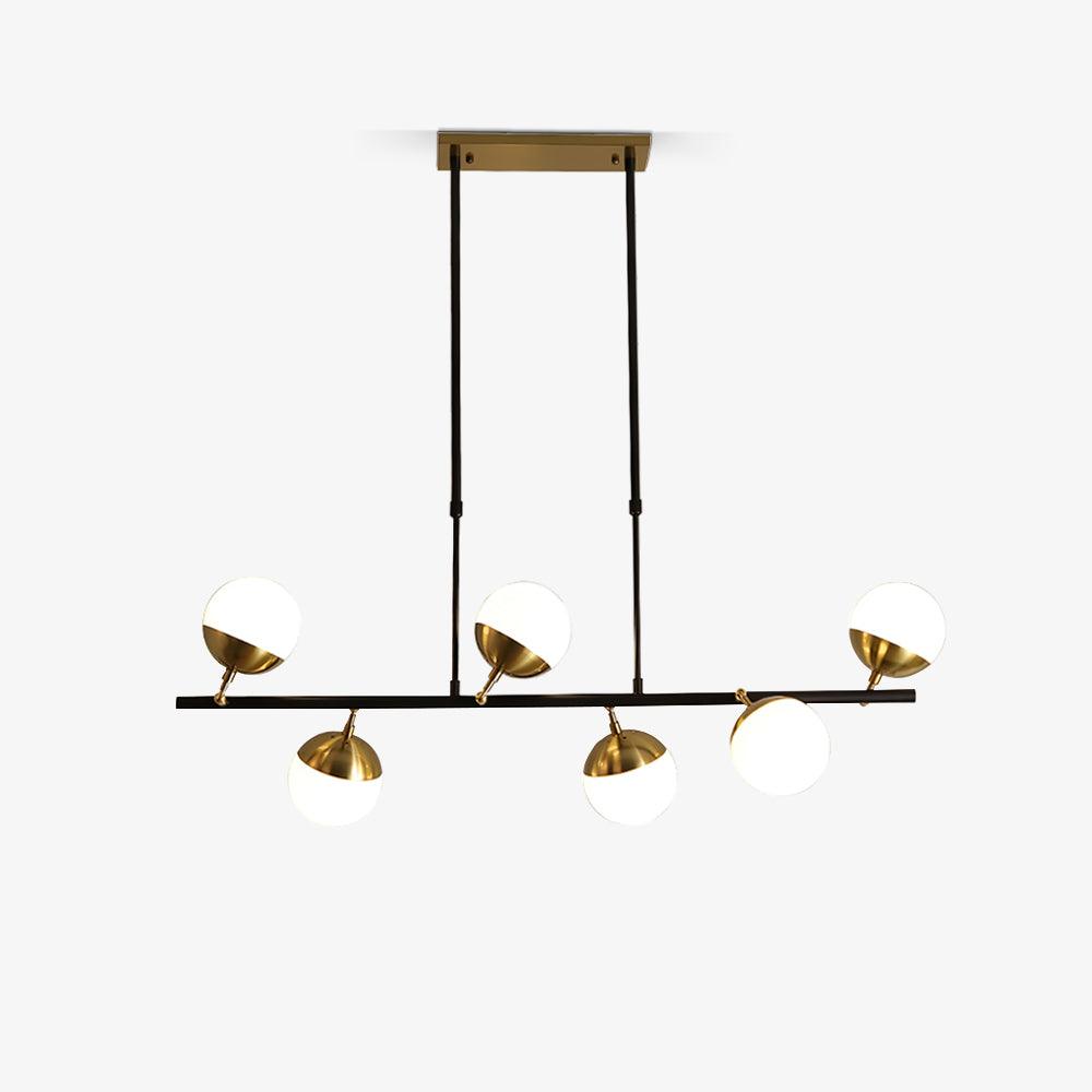 Restaurant-Style Chandelier with Adjustable Height — side view
