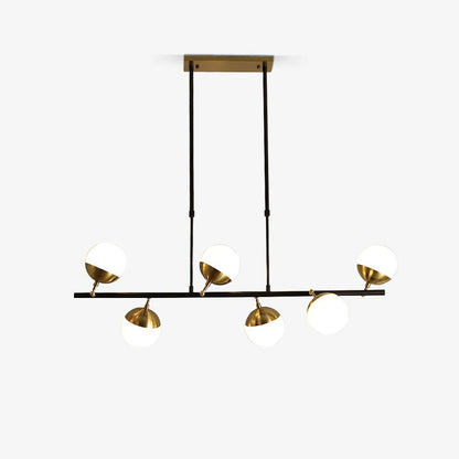 Restaurant-Style Chandelier with Adjustable Height — side view