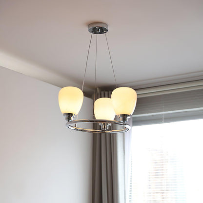 Chandelier with Adjustable Height, Energy-Efficient LED — front view