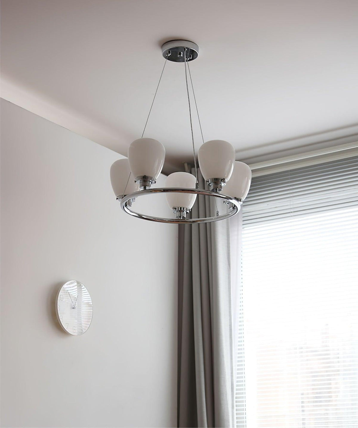 Chandelier with Adjustable Height, Energy-Efficient LED