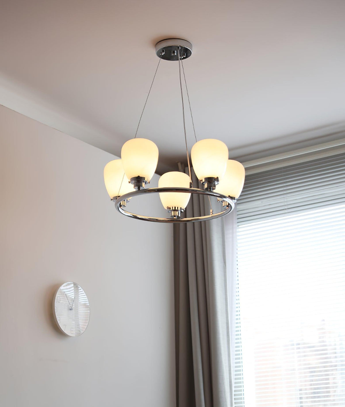 Chandelier with Adjustable Height, Energy-Efficient LED — lifestyle view