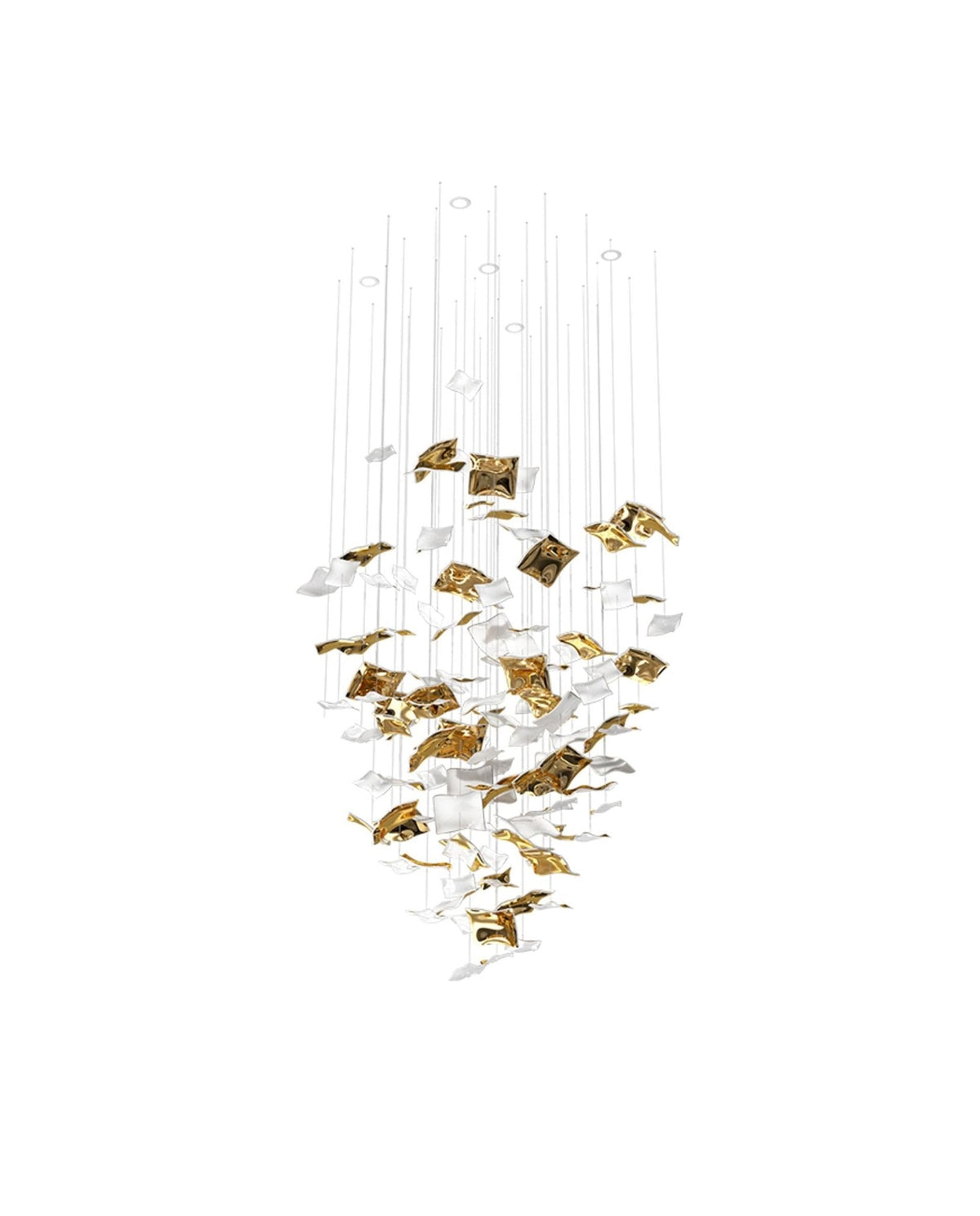 Whispering Kerchiefs Chandelier with Adjustable Height