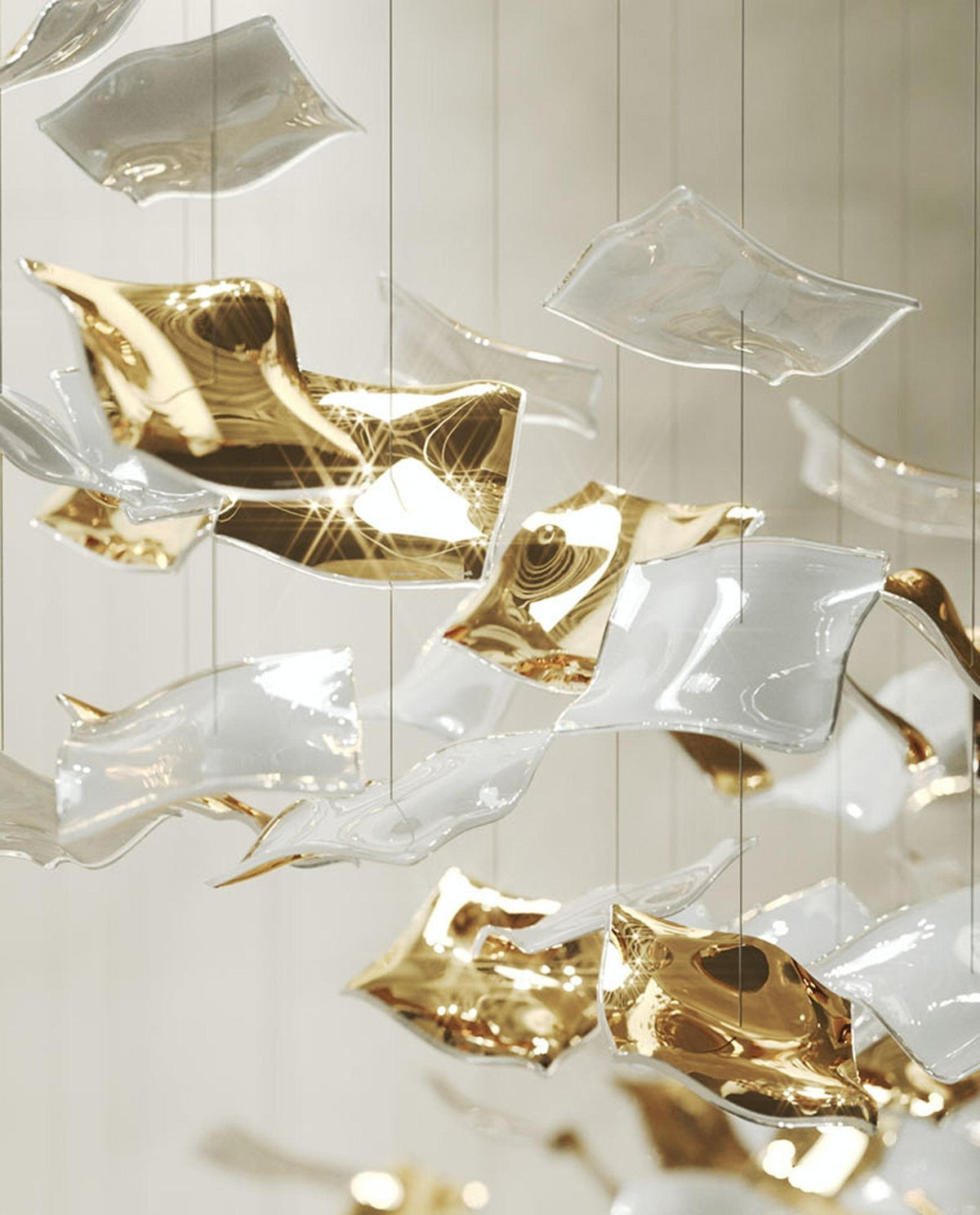 Whispering Kerchiefs Chandelier with Adjustable Height — lifestyle view