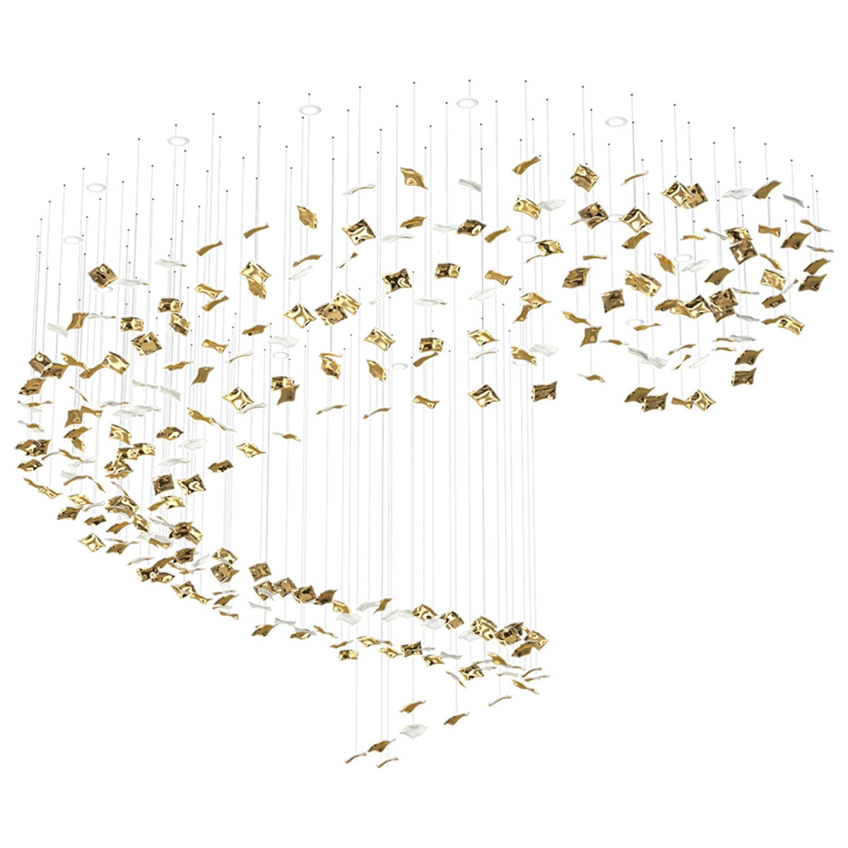 Whispering Kerchiefs Chandelier with Adjustable Height