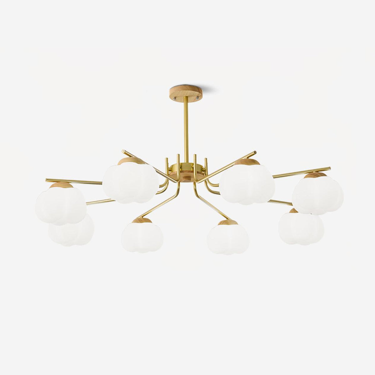 Cotton Ball Chandelier, Energy Efficient — detail view