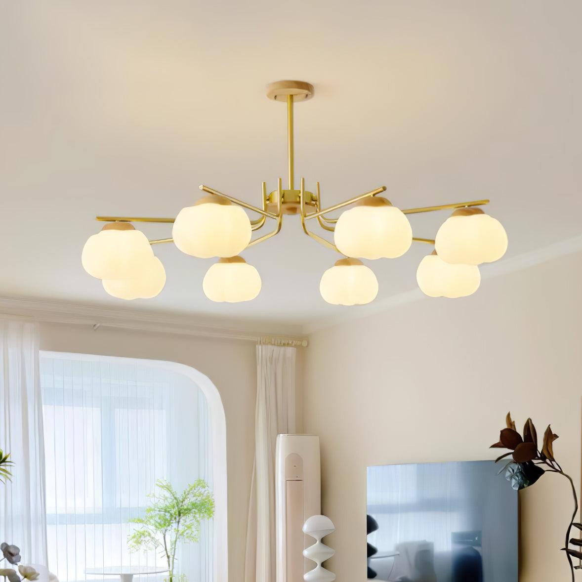 Cotton Ball Chandelier, Energy Efficient — lifestyle view