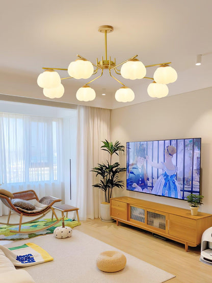 Cotton Ball Chandelier, Energy Efficient