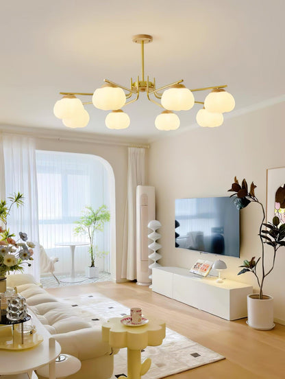 Cotton Ball Chandelier, Energy Efficient