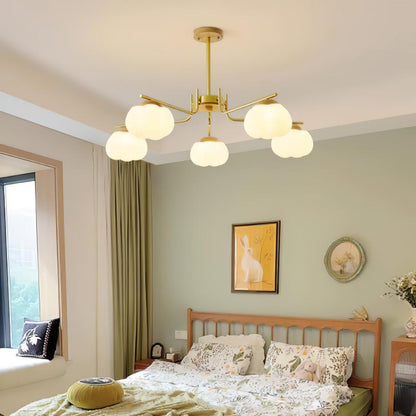 Cotton Ball Chandelier, Energy Efficient