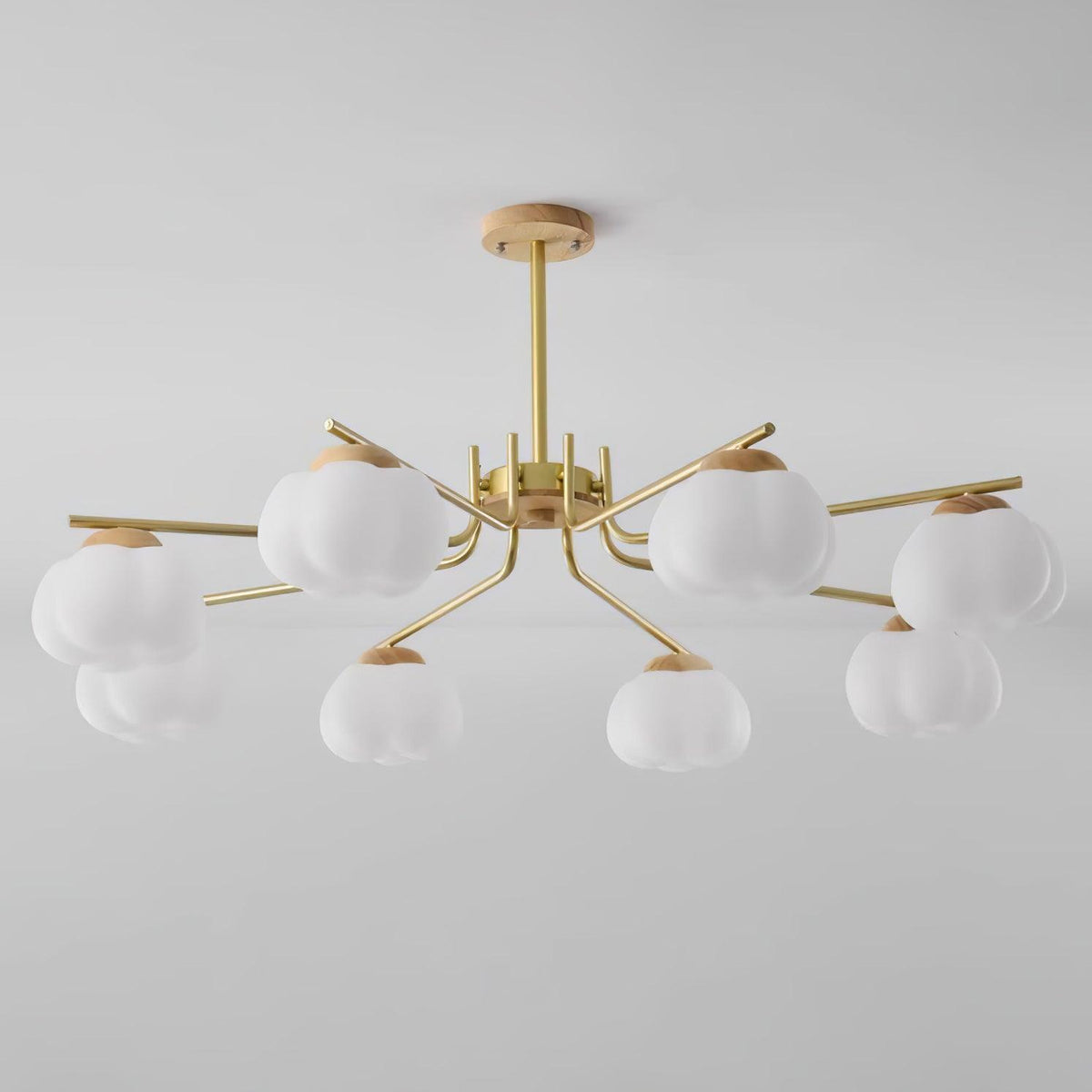 Cotton Ball Chandelier, Energy Efficient