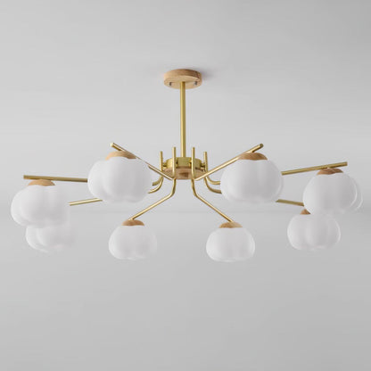 Cotton Ball Chandelier, Energy Efficient