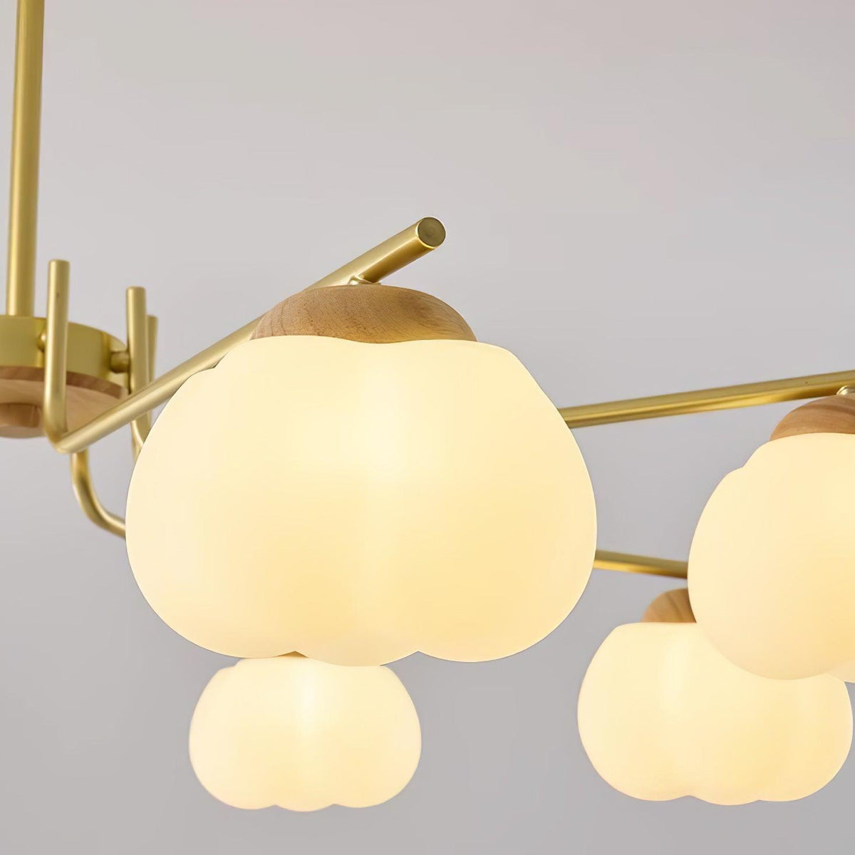 Cotton Ball Chandelier, Energy Efficient