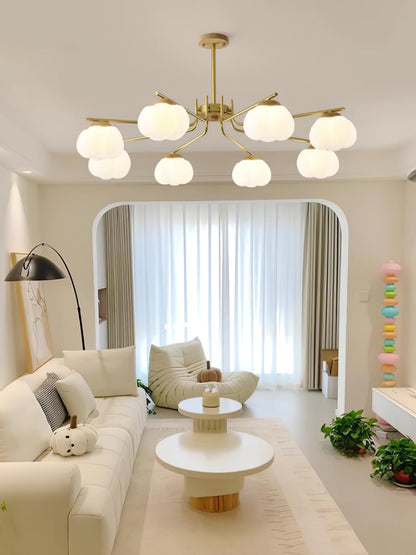 Cotton Ball Chandelier, Energy Efficient