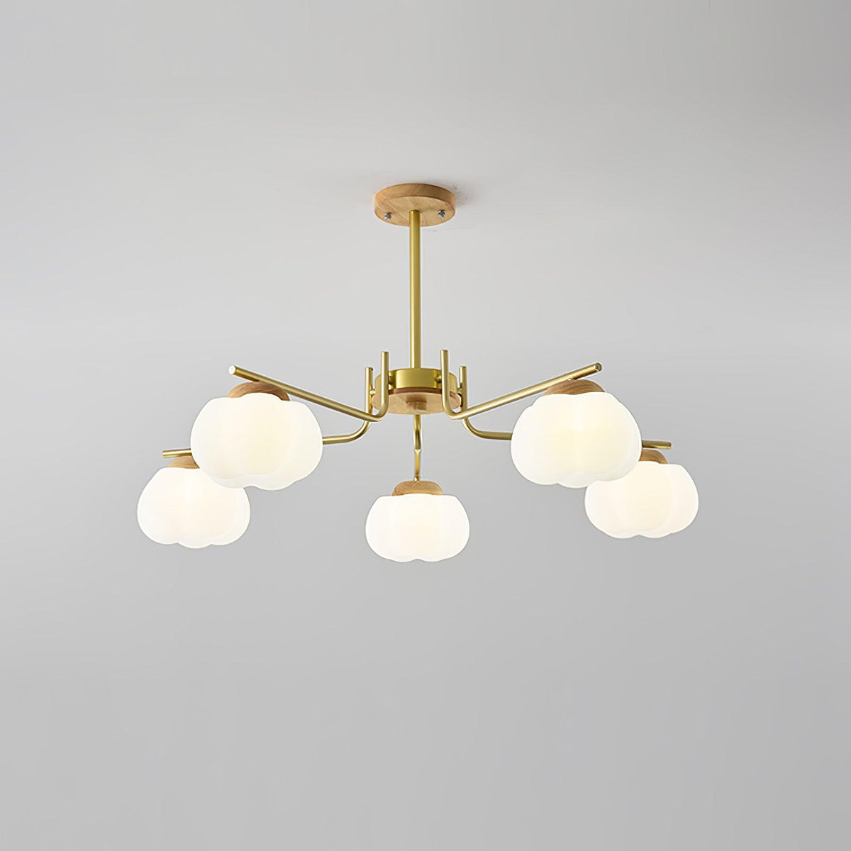 Cotton Ball Chandelier, Energy Efficient