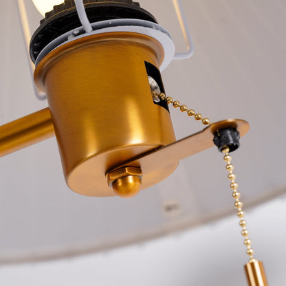 Vintage Wooden Table Lamp, Wireless Charging