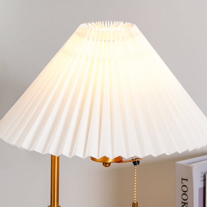 Vintage Wooden Table Lamp, Wireless Charging