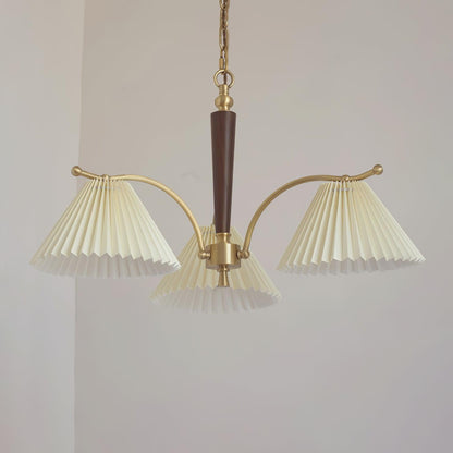 Wrinkled Chandelier with Adjustable Height