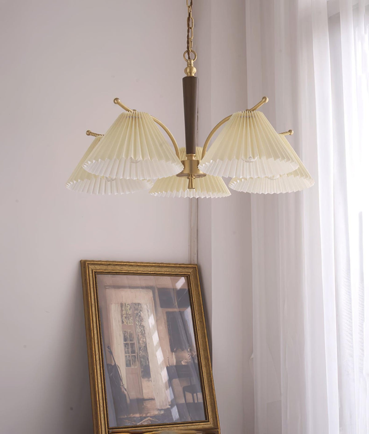 Wrinkled Chandelier with Adjustable Height