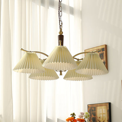 Wrinkled Chandelier with Adjustable Height