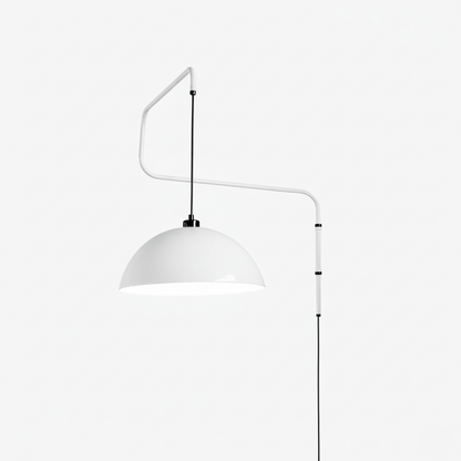 Round Plug-In Wall Lamp with Adjustable Brightness — detail view