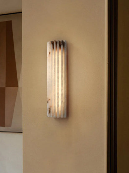 Alabaster Wall Light with Adjustable Brightness
